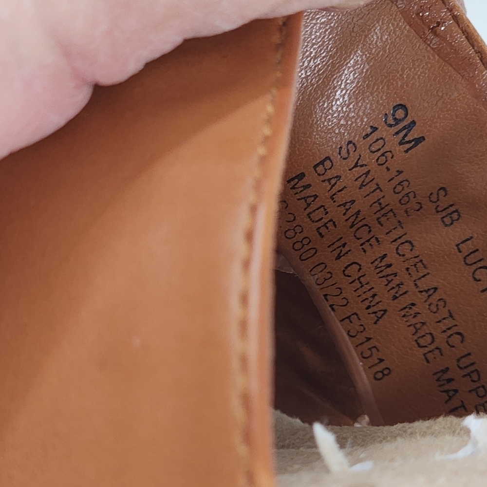 Elegant Tan Wedge Sandals - Picture 4 of 4